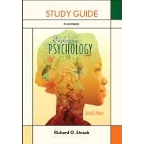 Study Guide For Exploring Psychology   de David G. Myers  Format Poche 