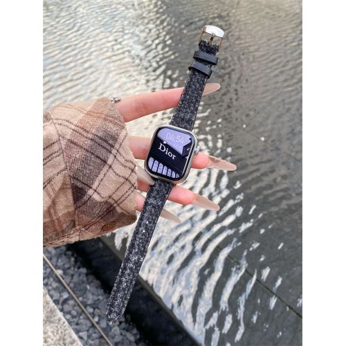 Style Fin Automne Et Hiver Adapt Au Bracelet Apple Watch Applewatch9 Bracelet En Laine S10 Iwatch8765se Sport-Hamon  Vert Fonc - 38/40/41/(10e Gnration 42 Mm) Universel