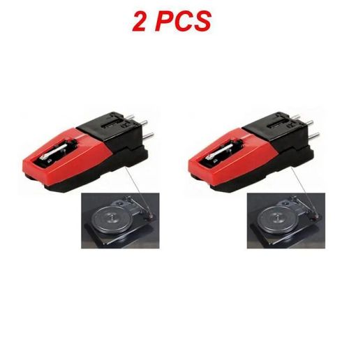 Stylet De Remplacement Pour Lp Crosley Ion Jensen 1byone Phonographe,Tourne-Disque,1  8 Pices - Type Style A 2pcs