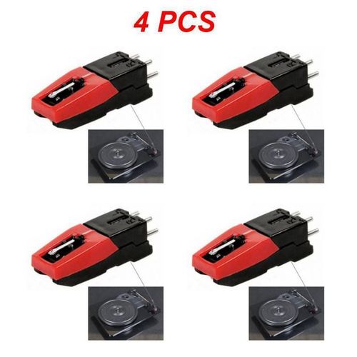 Stylet De Remplacement Pour Lp Crosley Ion Jensen 1byone Phonographe,Tourne-Disque,1  8 Pices - Type Style A 4pcs