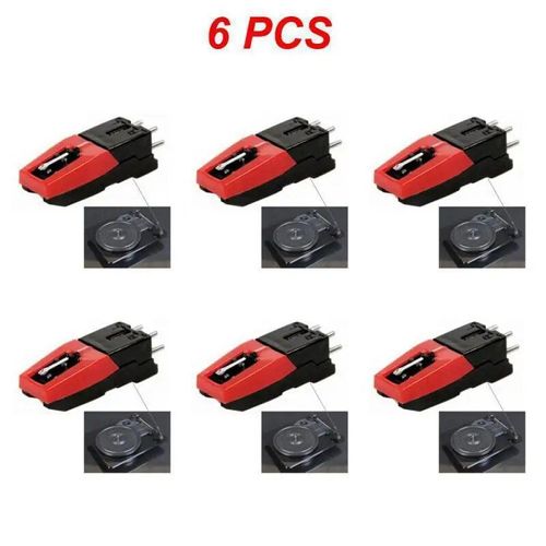 Stylet De Remplacement Pour Lp Crosley Ion Jensen 1byone Phonographe,Tourne-Disque,1  8 Pices - Type Style A 6pcs