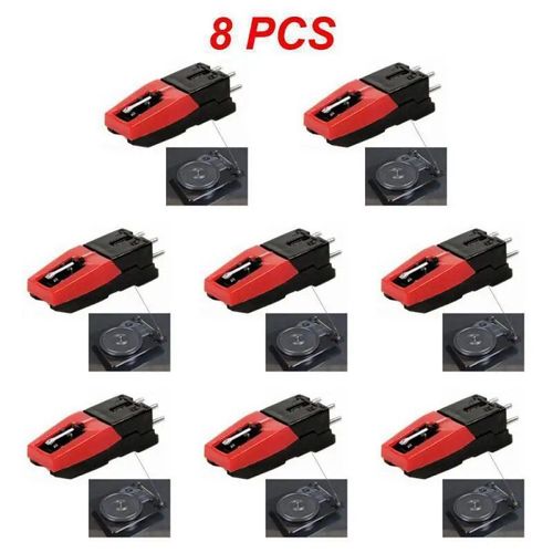 Stylet De Remplacement Pour Lp Crosley Ion Jensen 1byone Phonographe,Tourne-Disque,1  8 Pices - Type Style A 8pcs