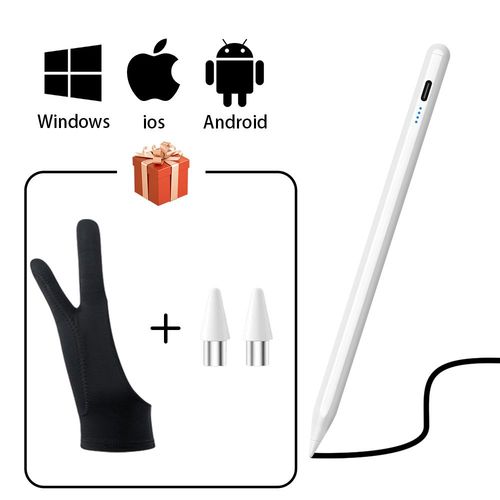 Stylet universel pour tablette et tlphone portable,stylet tactile,IOS,Android,Windows,Apple,ISub,Xiaomi- 1pen 1gloves 2tips -A