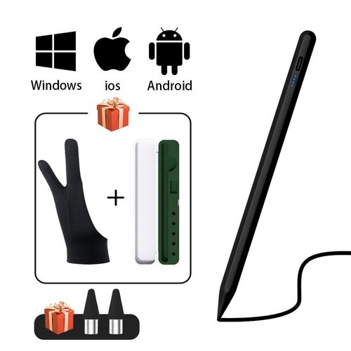 Stylet universel pour tablette et tlphone portable,stylet tactile,IOS,Android,Windows,Apple,ISub,Xiaomi- black pen green box