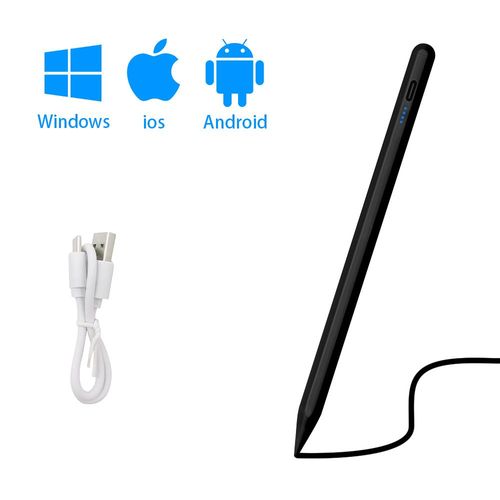 Stylet universel pour tablette et tlphone portable,stylet tactile,IOS,Android,Windows,Apple,ISub,Xiaomi,Huawei- black-A6798