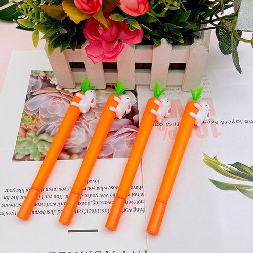 Stylo  Colle Douce Et Neutre Lapin Radis Cratif Et Mignon, Stylo  Eau Pour tudiant, Papeterie Crative Pour Signature D'examen