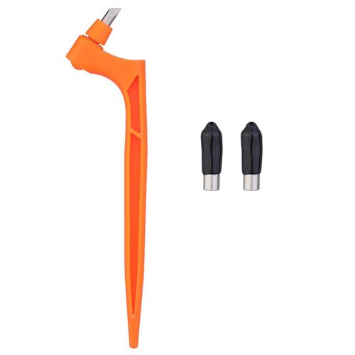 Stylo  Couteau Utilitaire Rotatif  360 Degrs,Stylo De Dcoupe De Papier,Tte De Gravure,Outils De Coupe D'artisanat D'art De Bricolage,Couteau Mis En ?uvre  Distance Tenu Dans La - Type Orange