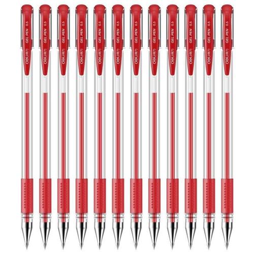 Stylo  Encre Gel, Marqueur 0.5mm, 12 Pices, Noir, Rouge, Bleu, Papeterie Promotionnelle Pour tudiant, Fourniture Scolaire Et De Bureau, Signature D'entreprise