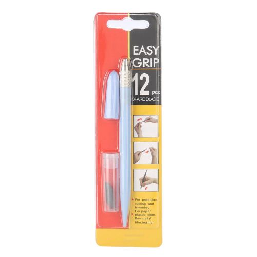 Stylo A Graver En Acier Avec 12 Lames De Rechange, Outils De Bricolage Pour Bijoux Et Artisanat, Couteau A Graver (Violet)