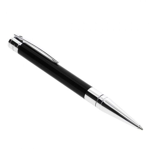 Stylo Bill Dupont Initial Noir Et Chrom Initial