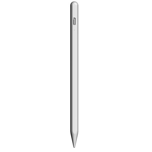 Stylo capacitif avec indicateur de batterie, charge rapide pour iPad Blanc