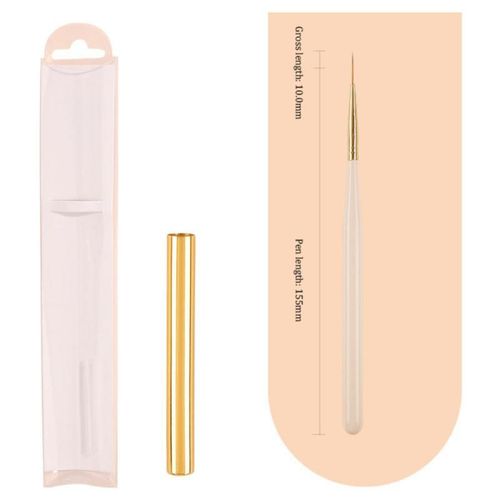 Stylo De Luminothrapie  Nervures De Prcision,Pas Facile  Perdre,Ensemble De Stylos  Ongles,Conception D'ongles,Brosse  Ongles,Multifonction,Innovante,1 Pice,3 Pices - Type Style C 1pc
