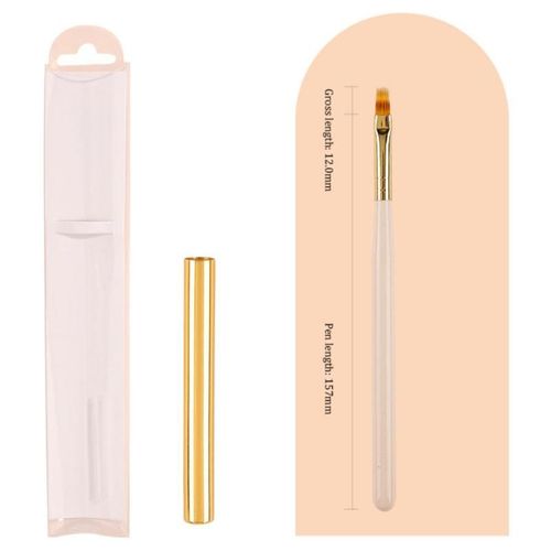 Stylo De Luminothrapie  Nervures De Prcision,Pas Facile  Perdre,Ensemble De Stylos  Ongles,Conception D'ongles,Brosse  Ongles,Multifonction,Innovante,1 Pice,3 Pices - Type Style J 1pc