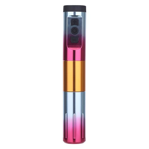 Stylo De Machine  Tatouer  Distance Sans Fil Avec cran Lcd,quipement De Tatouage Liner Et Shader,Batterie En Alliage D'aluminium,1500mah - Type Rose Red