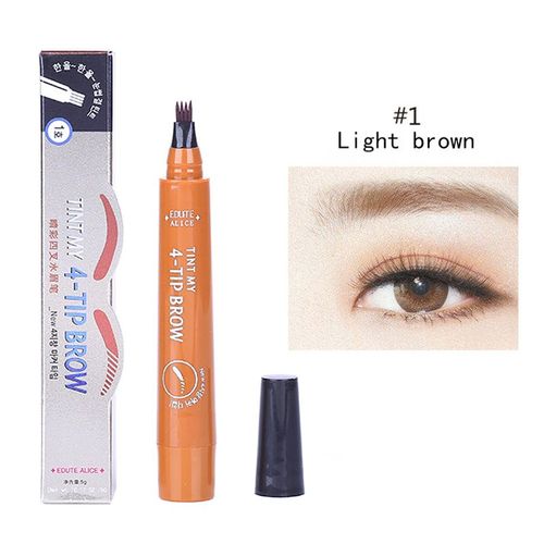 Stylo De Tatouage De Sourcils 3d, Naturel, Microblading, Avec 4 Micro Pointes, Croquis Ultra-Fin, Liquide, Crayon, Waterproof, Teinte Des Sourcils, Tslm2
