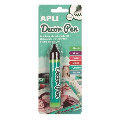 Stylo Gel Decor Pen 25ml Vert - Apli Agipa