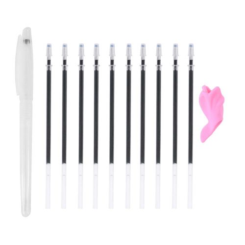 Stylo Magique  Disparition Automatique,Encre Effaable,Kit De Recharge De Stylo 10 Pices/Ensemble,Papeterie Fournitures Scolaires De Bureau Pour tudiants - Type White