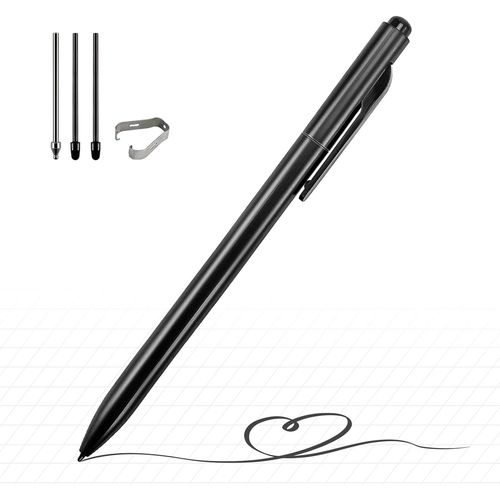 Stylo Numrique Prosketch Compatible Avec Remarkable 2/Scribe/Supernote Avec Gomme Et Pince  Crayon + Jamais Remplacer Les Pointes Fines En Titane, Inclinaison, Niveau De Pression 4096, Remplacement