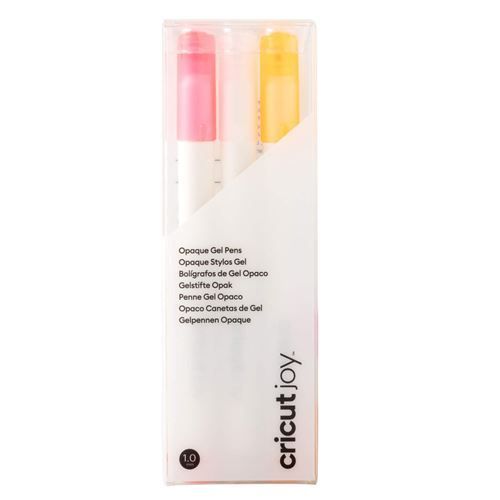 Stylos  Encre Gel Opaques Cricut Joy 1,0 Mm, Rose/Blanc/Orange (3 Unites)
