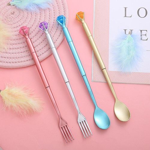 Stylos Gel  Base D'eau, 40 Pices, Cuillre, Fourchette, Articles De Table, Modlisation, Stylos  Signature De Dessin Anim, Papeterie Pour tudiants