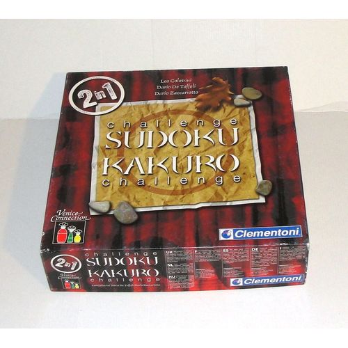 Sudoku Kakuro Challenge Clementoni Jeu De Societe Venice Connection 2 In 1