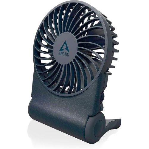 Summair 2Go (Dark Blue)-Ventilateur de Poche Rechargeable avec Support,Vitesse Infiniment Variable,Temps de Fonctionnement de 4  77 h,Connexion USB-C (incluse Cble USB-A)-Bleu