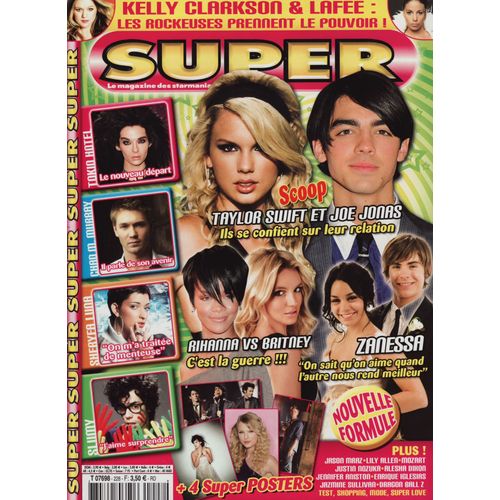 Super / 03-2009 N228 : Tokio Hotel (2p) Enrique Iglesias (2p) Taylor Swift (2p) Lily Allen (2p)