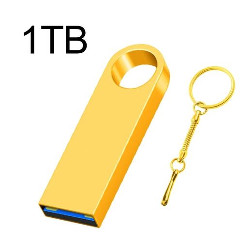 Super cl USB 3.0 en mtal,2 To,1 To,512 Go,mmoire SSD portable,haute vitesse - Type gold 1TB #A