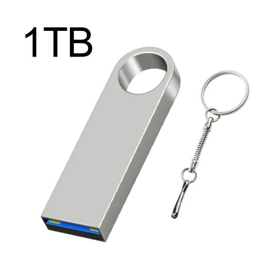 Super cl USB 3.0 en mtal,2 To,1 To,512 Go,mmoire SSD portable,haute vitesse - Type Silver 1TB #A