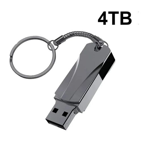 Super cl USB en mtal,cl USB,cl USB,cl USB,16 To,8 To,4 To,2 To,mmoire SSD portable,USB 3.0 - Type black 4TB