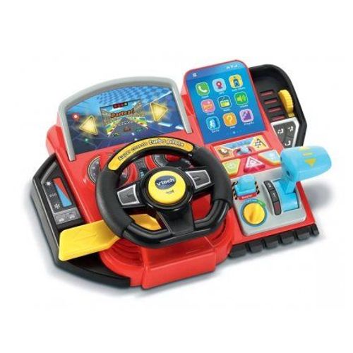 Super Console Turbo Pilote Enfant 3-8 Ans - Tableau De Bord, Volant