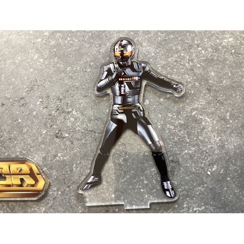 Superbe Figurine Acrylique Gavan Space Sheriff Sentai Xor Pvc Support Logo X-Or Robot Mtal Hros 15cm Shrif De L?Espace Gordan
