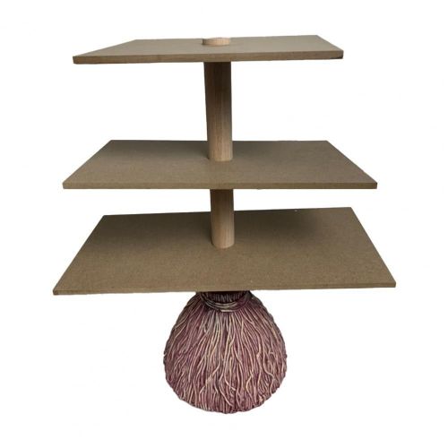 Support  gteau en rsine  3 niveaux en forme de balai, support  gteau sur pied, fournitures de fte pour serveur de snacks, support  gteau  Base Stable