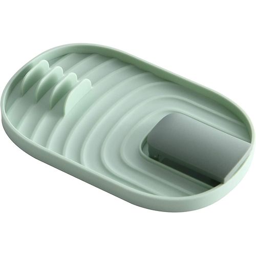 Support  Ustensiles De Cuisine Haut De Gamme : Couvercle De Casserole Et Repose-Cuillre Pour Des Plans De Travail Propres, Faciles  Nettoyer Et  Ranger