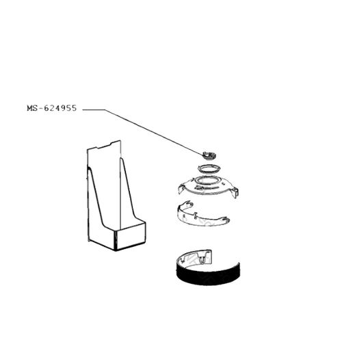 Support / carte lectronique (repre MS-624955) Cafetire Expresso (MS-624955 KRUPS)