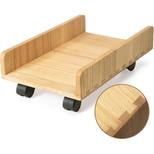 Support CPU en Bois,dtachable,avec roulettes pivotantes,Stable et Durable,adapt aux chssis ATX,PC de Jeu,Facile  Assembler,Support pour PC.[F78]