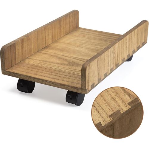 Support CPU en Bois,dtachable,avec roulettes pivotantes,Stable et Durable,adapt aux chssis ATX,PC de Jeu,Facile  Assembler,Support pour PC.[F79]