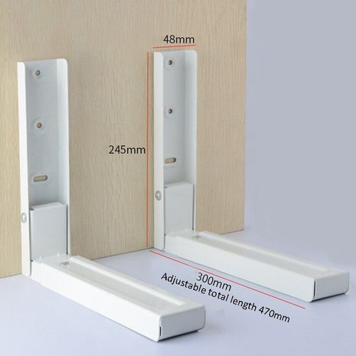 Support d'tagre mtallique rglable pour four  micro-ondes, 2 pices, Support lourd pour four  micro-ondes mural