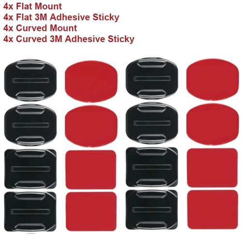 Support D'autocollant Adhsif Double Face Pour Casque Gopro,Base De Partenaires Pour Gopro Fore13,12,11,10,9 Dji - A-C23087295