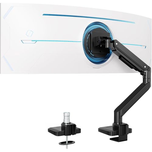 Support d'cran pour cran Plat et incurv de 17  49 Pouces,Robuste  Ressort  gaz,rglable en Hauteur avec Inclinaison,capacit de Charge Accrue de 2  20 kg,VESA 75/100 mm