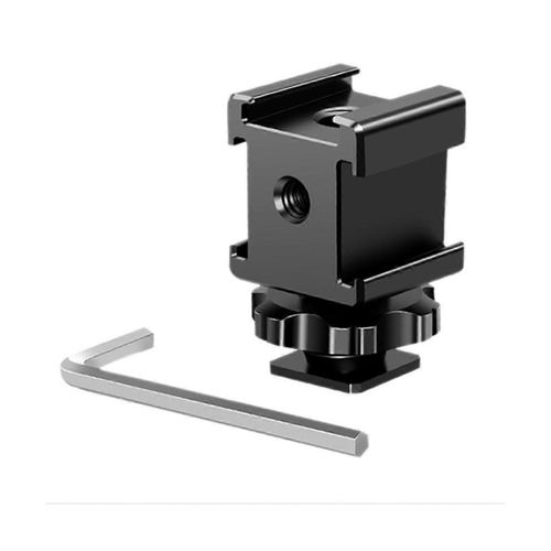 Support d'extension de griffe chaude froide avec support de griffe froide triple pour camras vido ou accessoire d'appareil photo reflex numrique