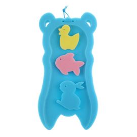 Support De Baignoire Reticulaire Doux Siege De Bain Bebe Antiderapant Tapis De Securite Bleu 52cm Rakuten
