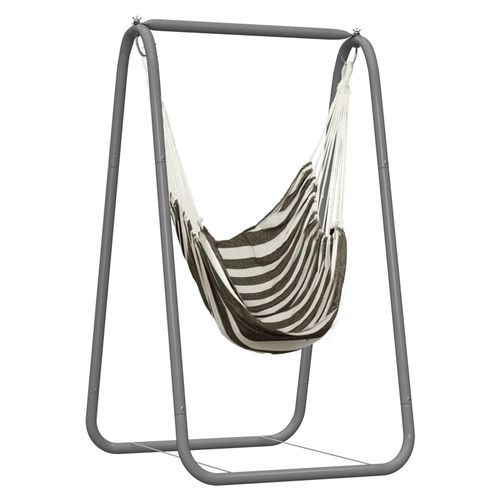 Support De Balanoire, Charge Maximale De 220lbs, Chaise Hamac Avec Support, Hamac Robuste Avec Support Inclus, Chaise Hamac Pour L'intrieur, L'extrieur, Le Patio Et La Cour.
