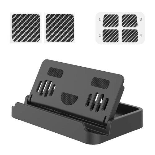Support De Base Rglable Avec Trous De Refroidissement, Support Avec 6 Autocollants, Accessoires De Jeu Antidrapants, Compatible Avec Steam Deck