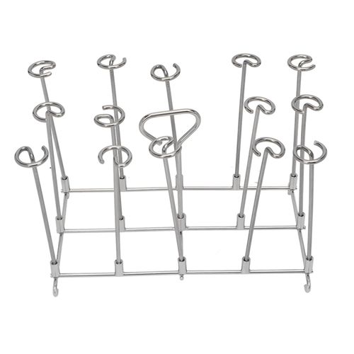 Support de brochettes vertical en acier inoxydable pour friteuse, cuisson uniforme, resistant a la rouille, pour viande de poulet