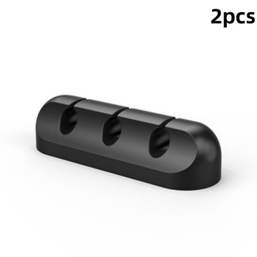 Support de cble Micro USB Type-C en silicone,support de bureau pour souris,clavier,sauna,tlphone - Type 3 holes A-2Pcs
