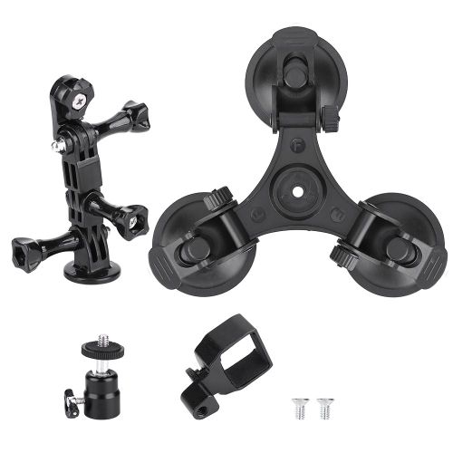 Support de camera de sport universel reglable a 360 pour voiture, support solide a trois ventouses, compatible avec DJI OSMO Pocket