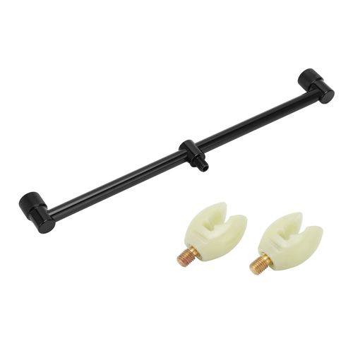 Support De Canne A Peche A La Carpe, Buzz Bar Avec Tete Lumineuse, Accessoire En Alliage D'aluminium (Support 30 Cm, 2 Tetes)