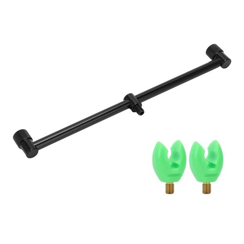 Support De Canne A Peche En Alliage D'aluminium Durable, Structure Compacte Et Resistante A L'usure, Support De 30 Cm Et 2 Tetes