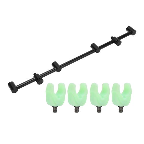 Support De Canne A Peche En Alliage D'aluminium, Resistant A L'usure, Durable, Facile A Ranger, Pour La Peche En Plein Air (Support 4 Tetes De 45 Cm, 4 Tetes De Support)